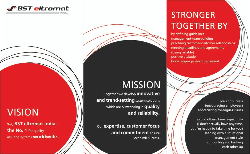 BST eltromat Vision & Mission Statement